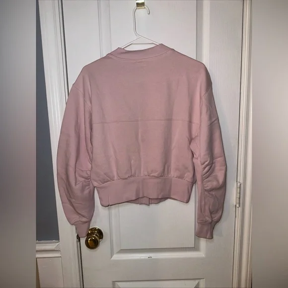 Victoria‎ Secret PINK Ivy Fleece Cropped Cardigan Size XS Color Pink - Picture 10 of 11